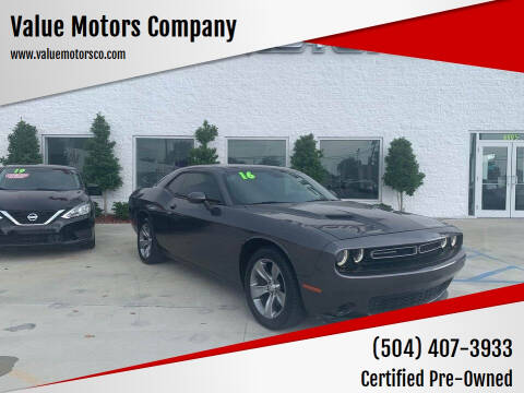 2016 Dodge Challenger for sale at Value Motors Company in Marrero LA