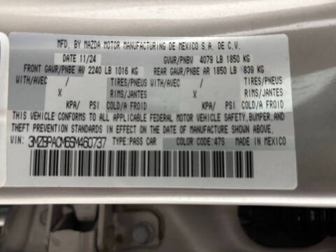 2025 Mazda Mazda3 Sedan 2.5 S Preferred