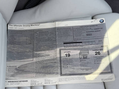 1999 BMW M3
