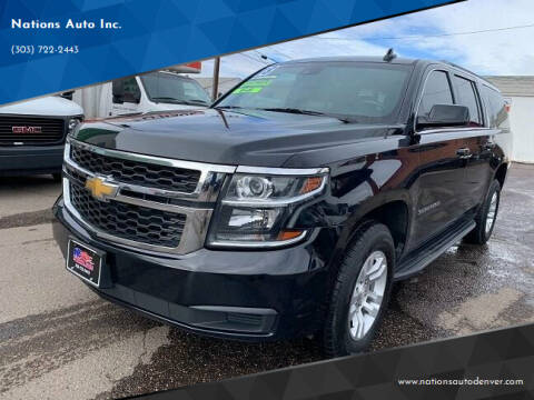 2018 Chevrolet Suburban for sale at Nations Auto Inc. in Denver CO