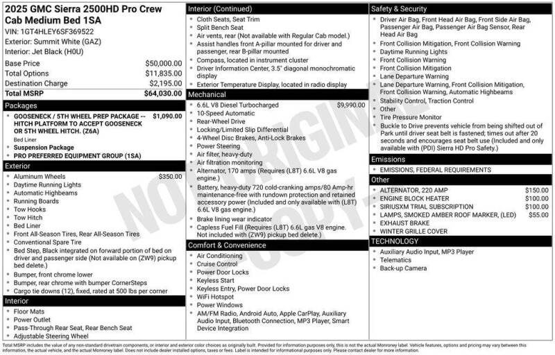 2025 GMC Sierra 2500HD