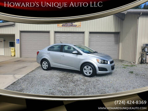 2014 Chevrolet Sonic for sale at Howard's Unique Auto LLC in Mount Pleasant PA