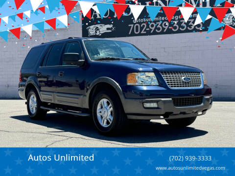 2004 Ford Expedition for sale at Autos Unlimited in Las Vegas NV