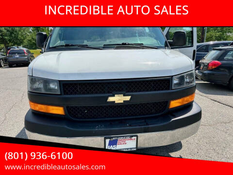 2018 Chevrolet Express for sale at INCREDIBLE AUTO SALES in Bountiful UT