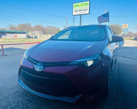 2017 Toyota Corolla for sale at Shock Motors in Garland TX
