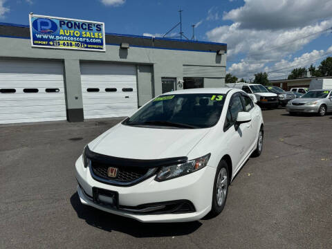 2013 Honda Civic for sale at Ponce's Auto Sales in Bensalem PA