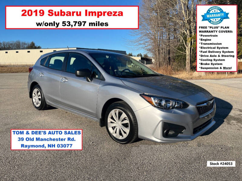 2019 Subaru Impreza for sale at Tom & Dee's Auto Sales in Raymond NH