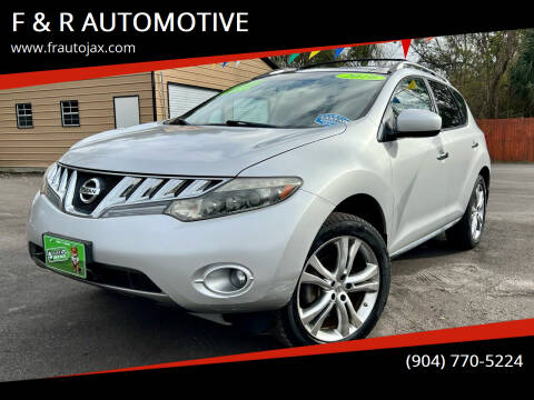 2010 Nissan Murano for sale at F & R AUTOMOTIVE in Jacksonville FL