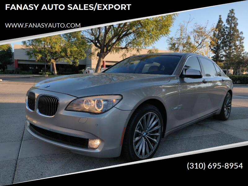 2011 BMW 7 Series for sale at FANASY AUTO SALES/EXPORT in Yorba Linda CA