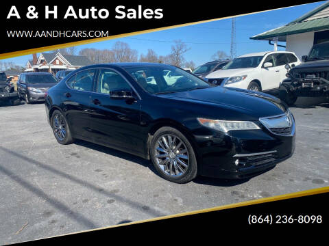 2015 Acura TLX for sale at A & H Auto Sales in Greenville SC
