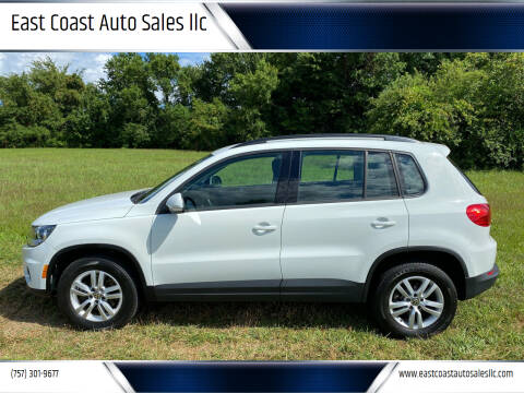 2016 Volkswagen Tiguan for sale at East Coast Auto Sales llc in Virginia Beach VA