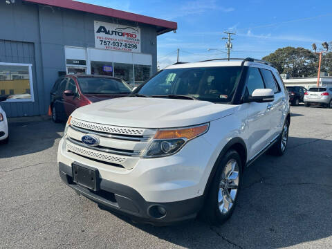 2014 Ford Explorer for sale at AutoPro Virginia LLC in Virginia Beach VA