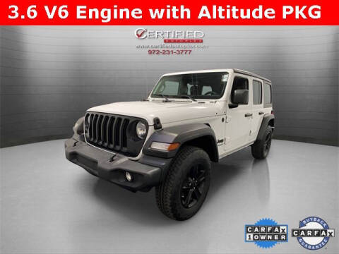 2021 Jeep Wrangler Unlimited for sale at CERTIFIED AUTOPLEX INC in Dallas TX