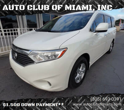 2015 Nissan Quest for sale at AUTO CLUB OF MIAMI, INC in Miami FL