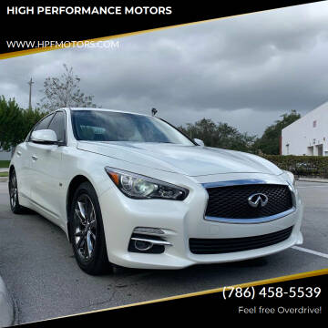 2017 Infiniti Q50 for sale at HIGH PERFORMANCE MOTORS in Hollywood FL