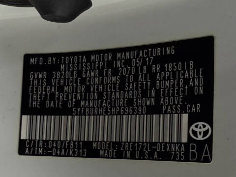 2017 Toyota Corolla L