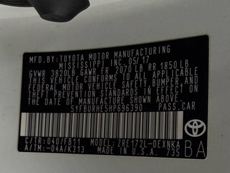 2017 Toyota Corolla L