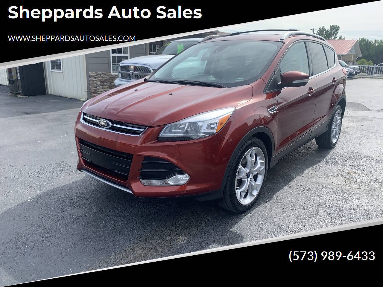 Orange 2014 Ford Escape Titanium Titanium 4dr SUV 1