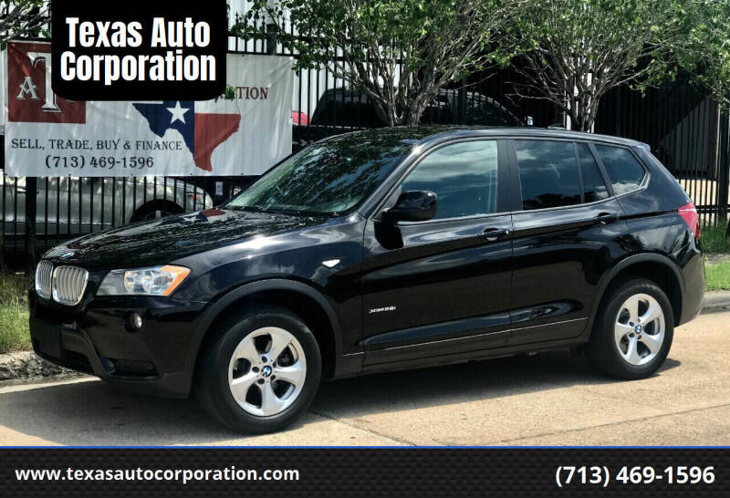 2012 BMW X3 for sale at Texas Auto Corporation in Houston TX