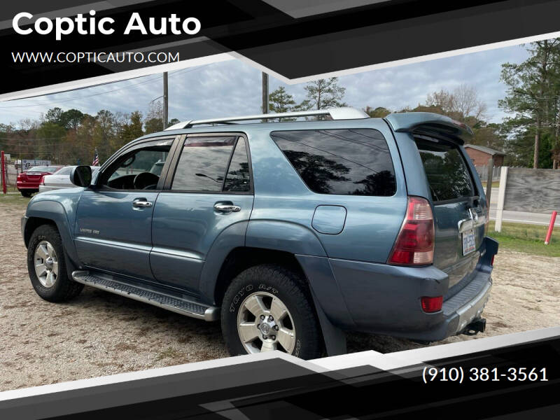 2003 Toyota 4Runner for sale at Coptic Auto in Wilson NC
