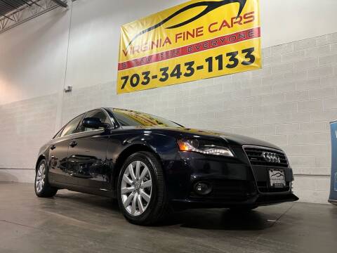 2011 Audi A4 for sale at Virginia Fine Cars in Chantilly VA