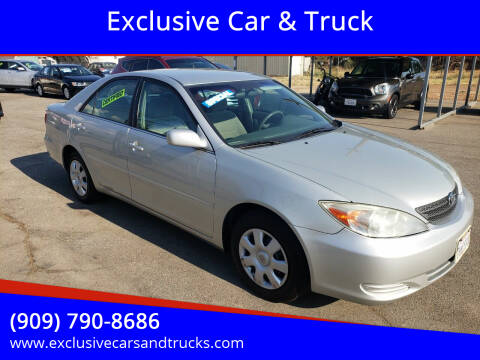 2003 Toyota Camry for sale at Exclusive Car & Truck in Yucaipa CA