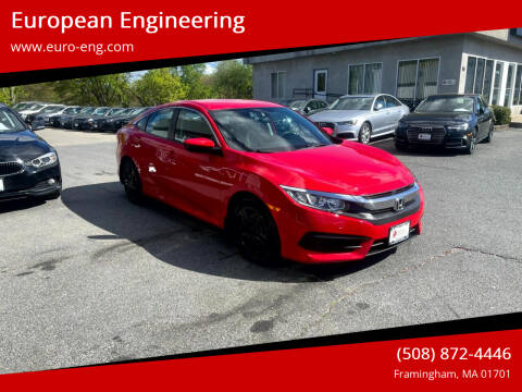 2016 Honda Civic for sale at European Engineering in Framingham MA