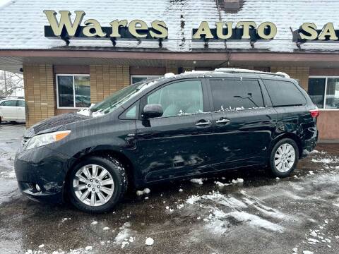 2016 Toyota Sienna for sale at Wares Auto Sales INC in Traverse City MI
