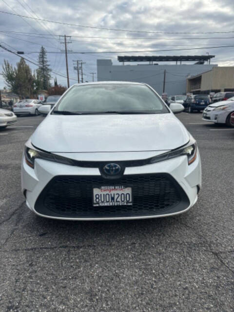 2021 Toyota Corolla Hybrid for sale at Autorange Motors LLC in San Jose, CA