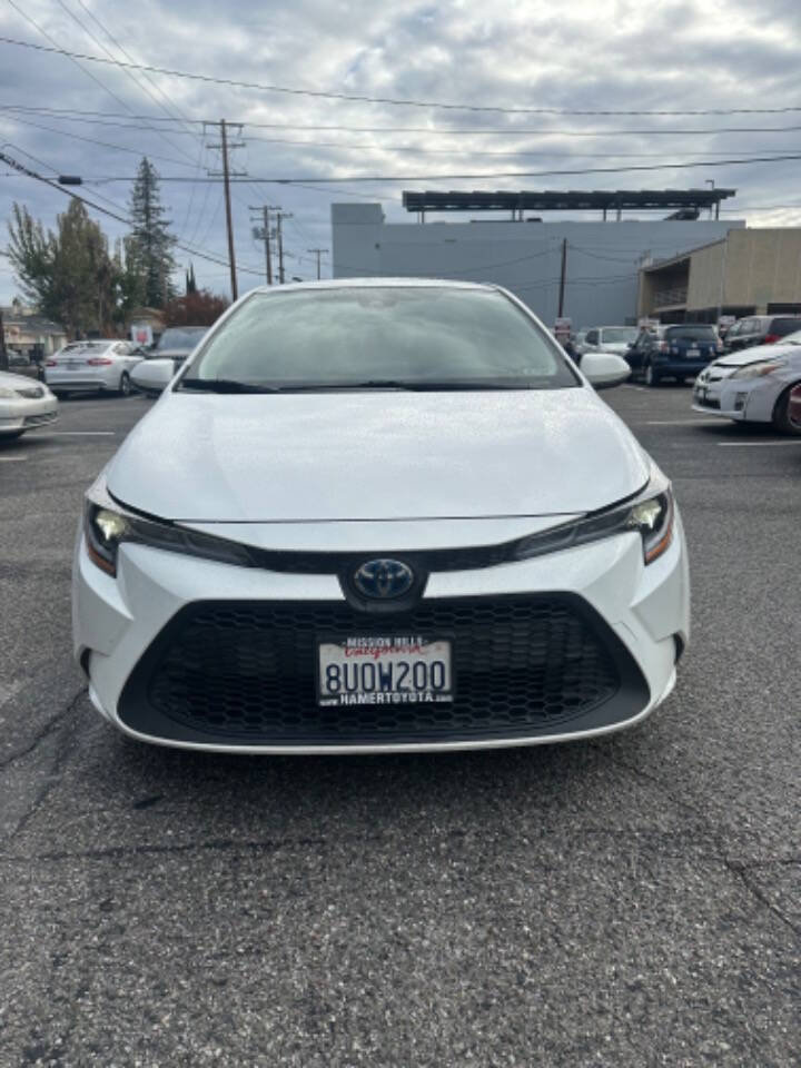 2021 Toyota Corolla Hybrid for sale at Autorange Motors LLC in San Jose, CA