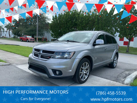 2018 Dodge Journey for sale at HIGH PERFORMANCE MOTORS in Hollywood FL