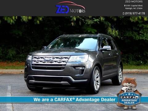 2019 Ford Explorer for sale at Zed Motors in Raleigh NC