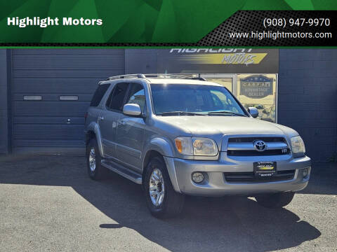 2006 Toyota Sequoia for sale at Highlight Motors in Linden NJ