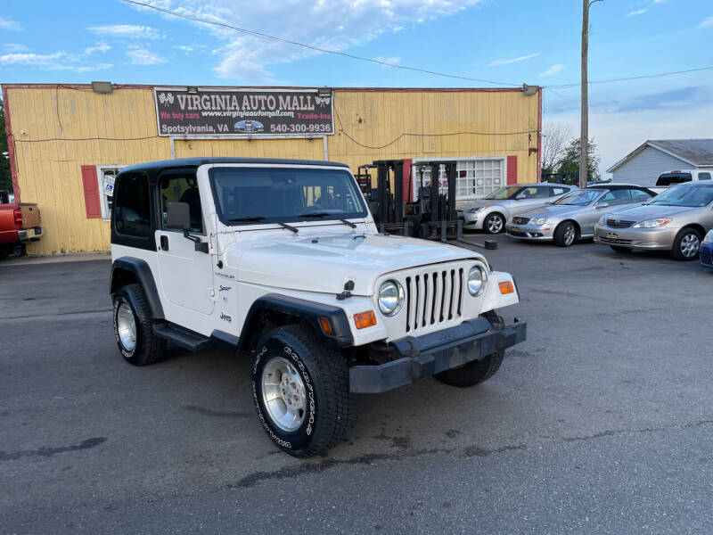 2002 Jeep Wrangler for sale at Virginia Auto Mall in Woodford VA