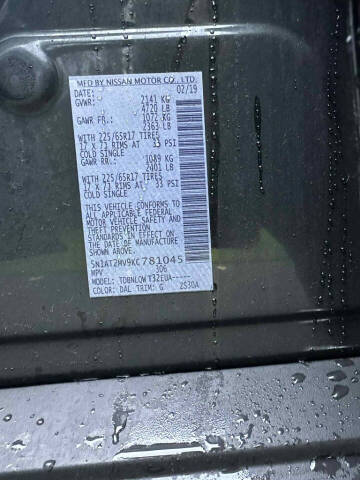 2019 Nissan Rogue SV