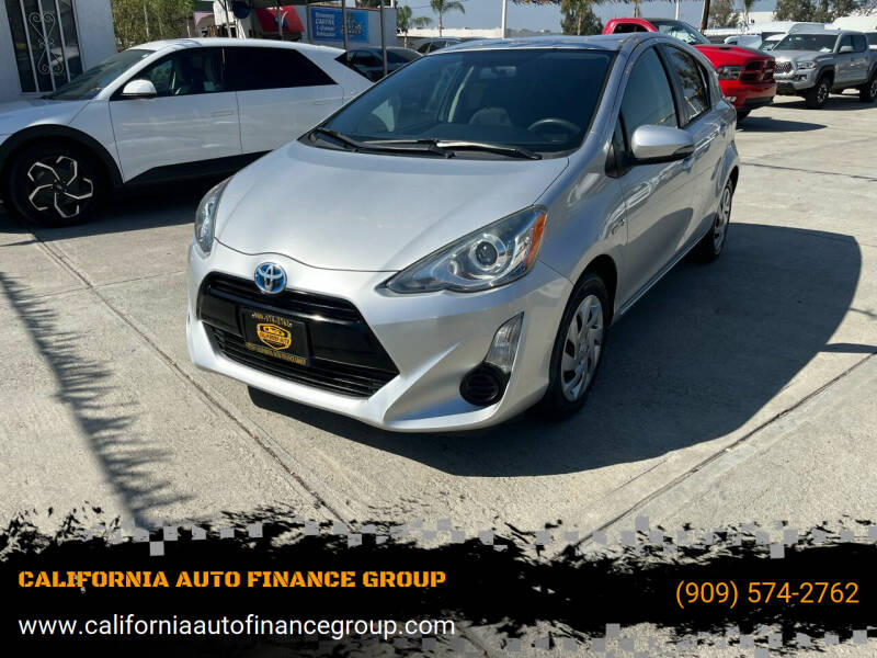 2015 Toyota Prius c for sale at CALIFORNIA AUTO FINANCE GROUP in Fontana CA