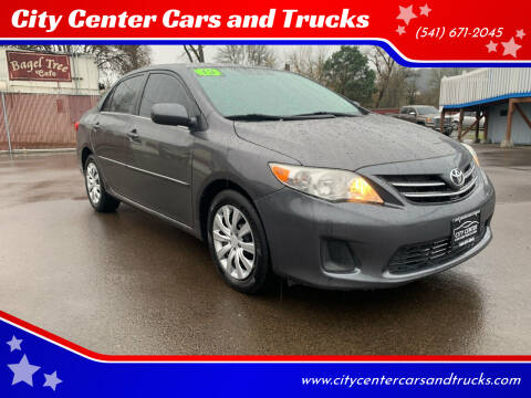 2013 Toyota Corolla for sale at City Center Cars and Trucks in Roseburg OR
