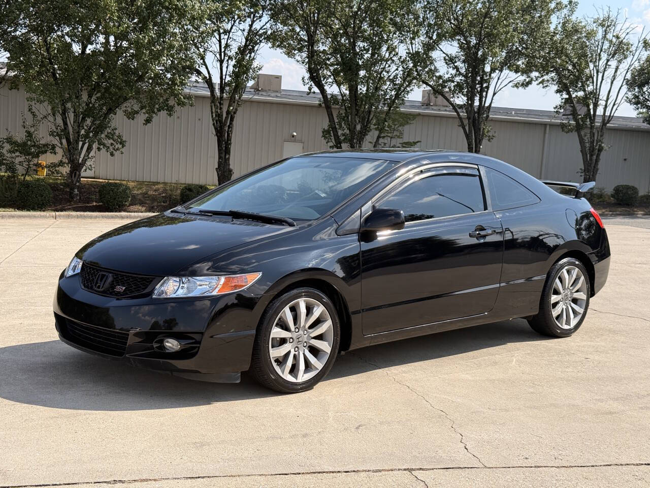Black 2011 Honda Civic Si Si 2dr Coupe 1
