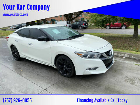 2016 Nissan Maxima for sale at Your Kar Company in Norfolk VA