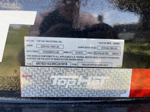 2024 TOP HAT 14K DUMP