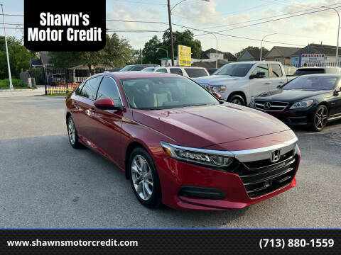 2018 Honda Accord for sale at Shawn's Motor Credit in Houston TX