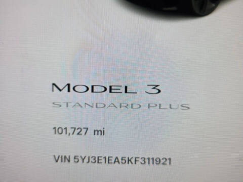 2019 Tesla Model 3 Standard Range Plus