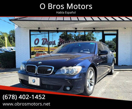 2008 BMW 7 Series for sale at O Bros Motors in Marietta GA