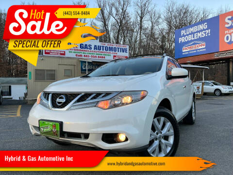 2012 Nissan Murano for sale at Hybrid & Gas Automotive Inc in Aberdeen MD