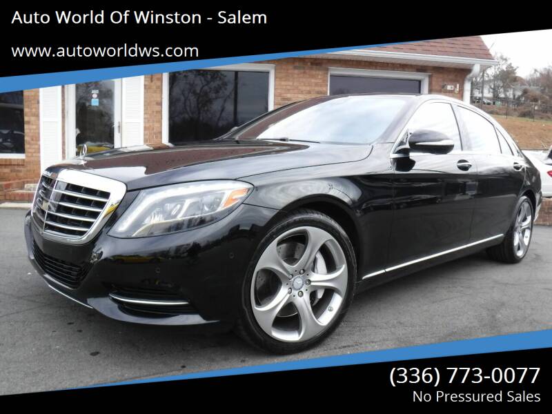 2015 Mercedes-Benz S-Class for sale at Auto World Of Winston - Salem in Winston Salem NC