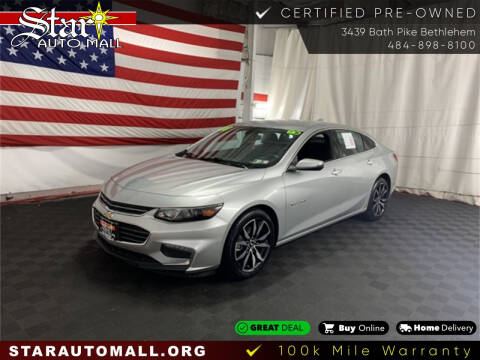 2018 Chevrolet Malibu for sale at STAR AUTO MALL 512 in Bethlehem PA