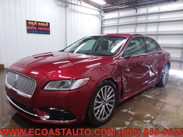 2017 Lincoln Continental for sale at East Coast Auto Source Inc. in Bedford VA