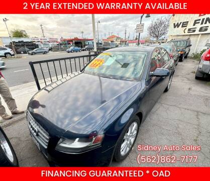 2010 Audi A4 for sale at Sidney Auto Sales in Downey CA