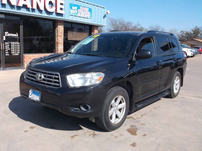 2010 Toyota Highlander for sale at Barron's Auto Stephenville in Stephenville TX