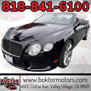 2013 Bentley Continental for sale at Boktor Motors in North Hollywood CA